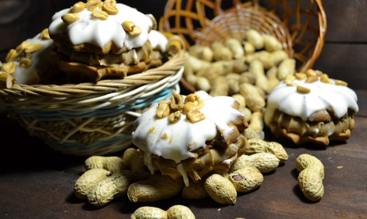 Печенье Одуванчик с арахисом и глазурью